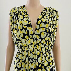 Stockholm Atelier & Other Stories Women's  Long Dress Yellow Black Size 10